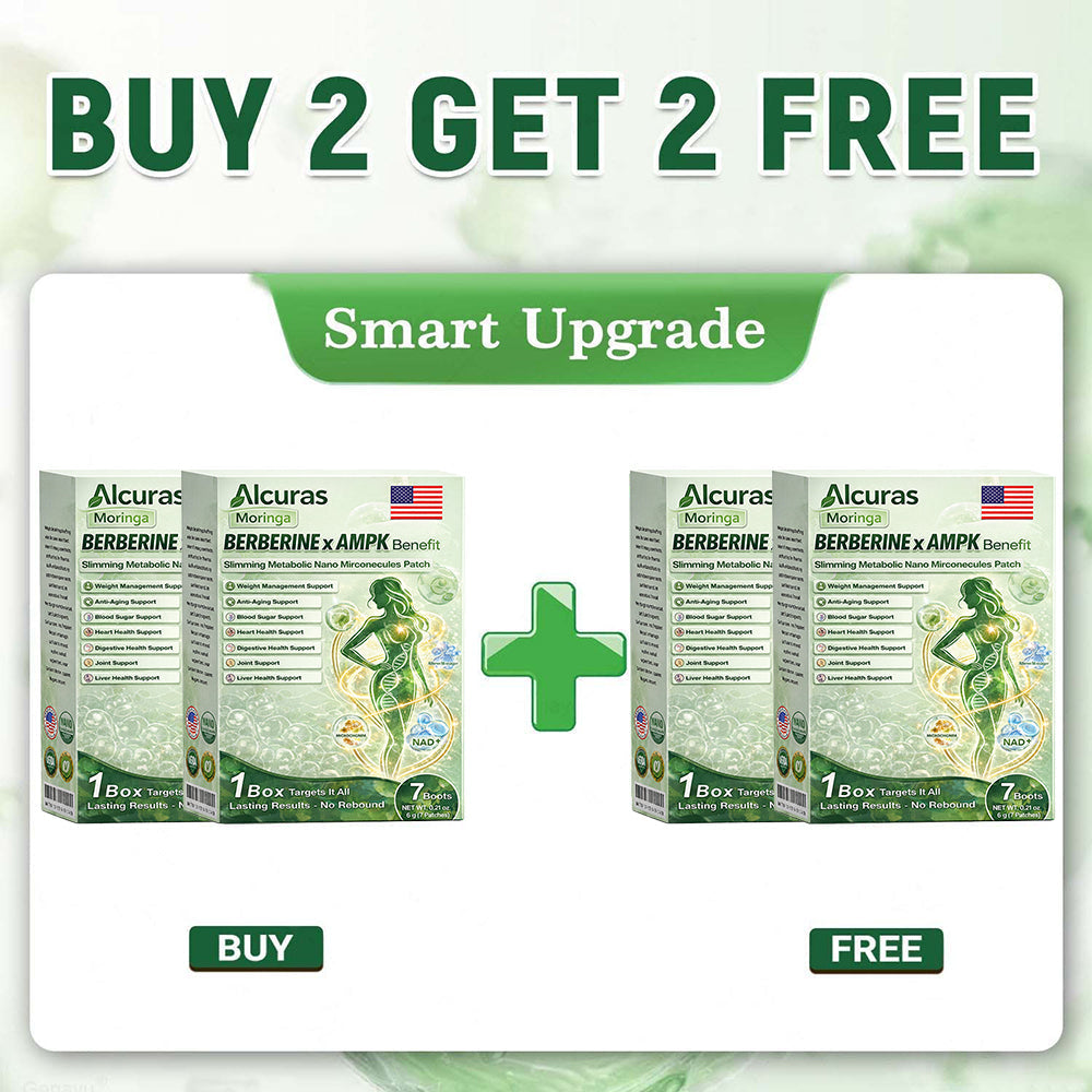 🍃Official Store | Alcuras_Moringa × Berberine × AMPK 8-Benefit Slimming & Metabolic Nano Microneedle Patch 🇺🇸  Just once a day · Visible changes in 7 days  ✅ For obesity, loose skin, diabetes, sleep apnea, joint issues