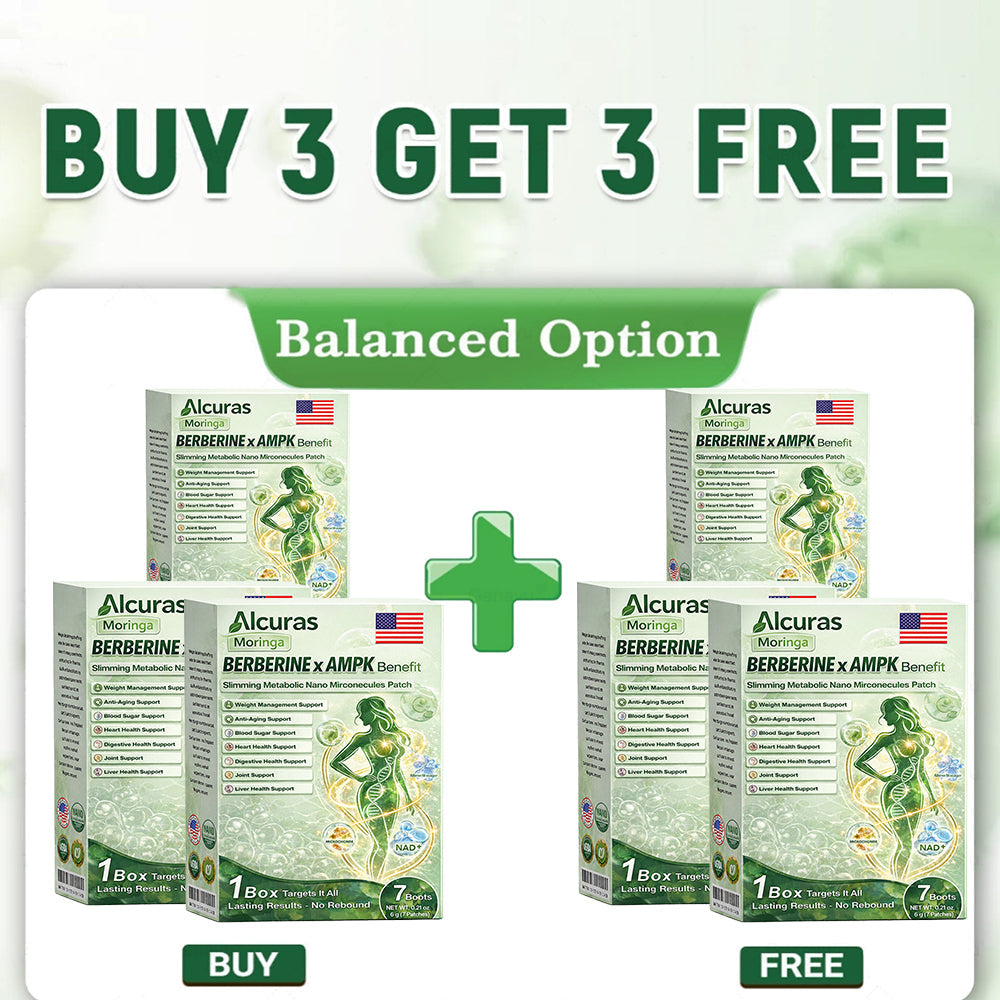 🍃Official Store | Alcuras_Moringa × Berberine × AMPK 8-Benefit Slimming & Metabolic Nano Microneedle Patch 🇺🇸  Just once a day · Visible changes in 7 days  ✅ For obesity, loose skin, diabetes, sleep apnea, joint issues